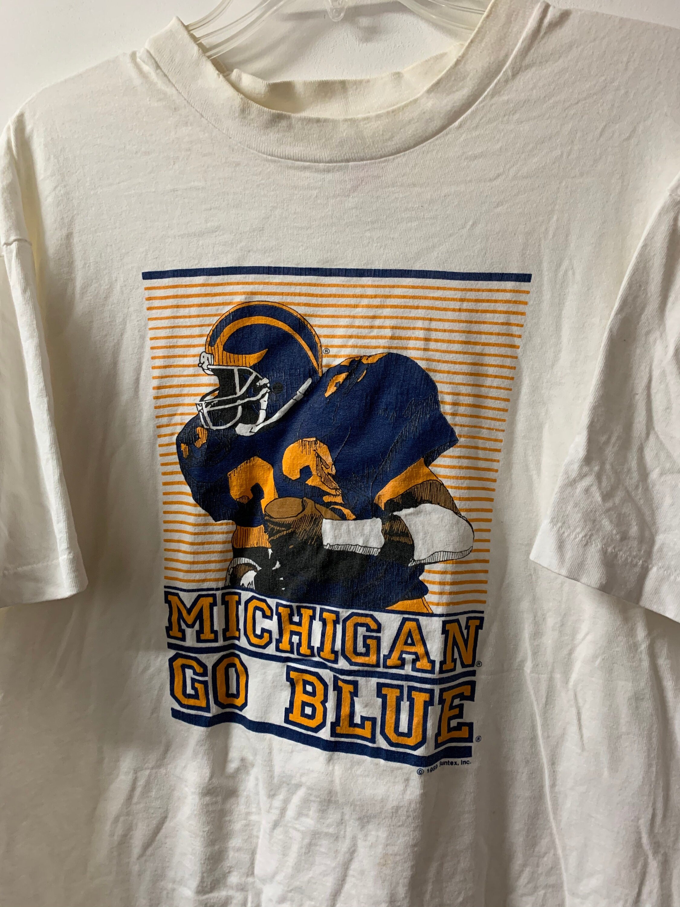 Vintage 1989 University Of Michigan Wolverines Graphic T-Shirt