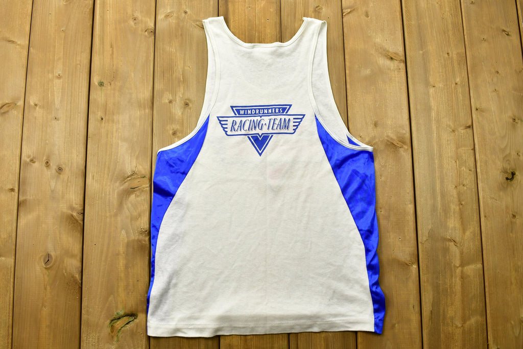 Vintage Lisle Wind Runners Racing Team Tank Top Made In USA