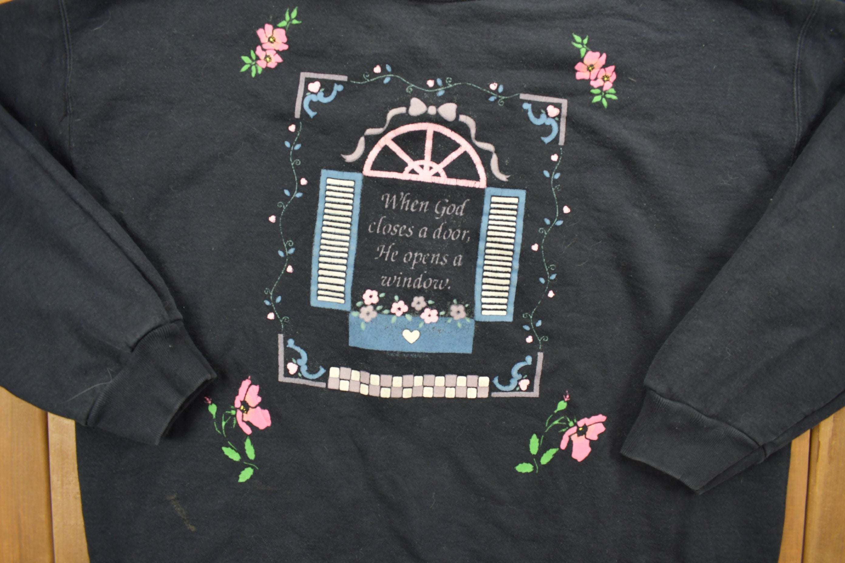 Vintage 1990s Christian Themed Religious Sweatshirt