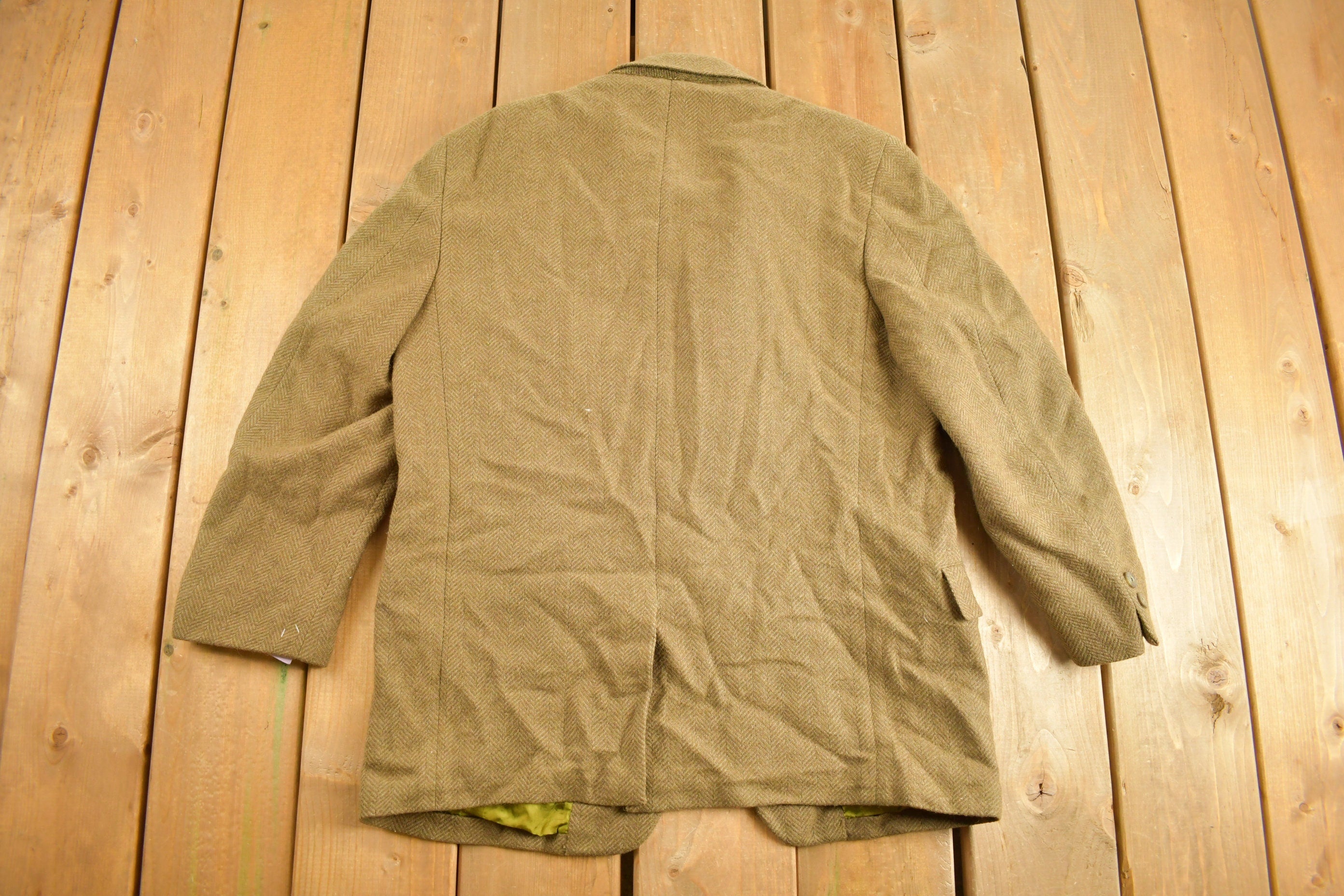 Vintage 1980s Stewart Douglas Wool Blazer Jacket Size