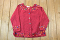 Vintage 1990s Mandal Bay Knit Button Up Christmas Sweater