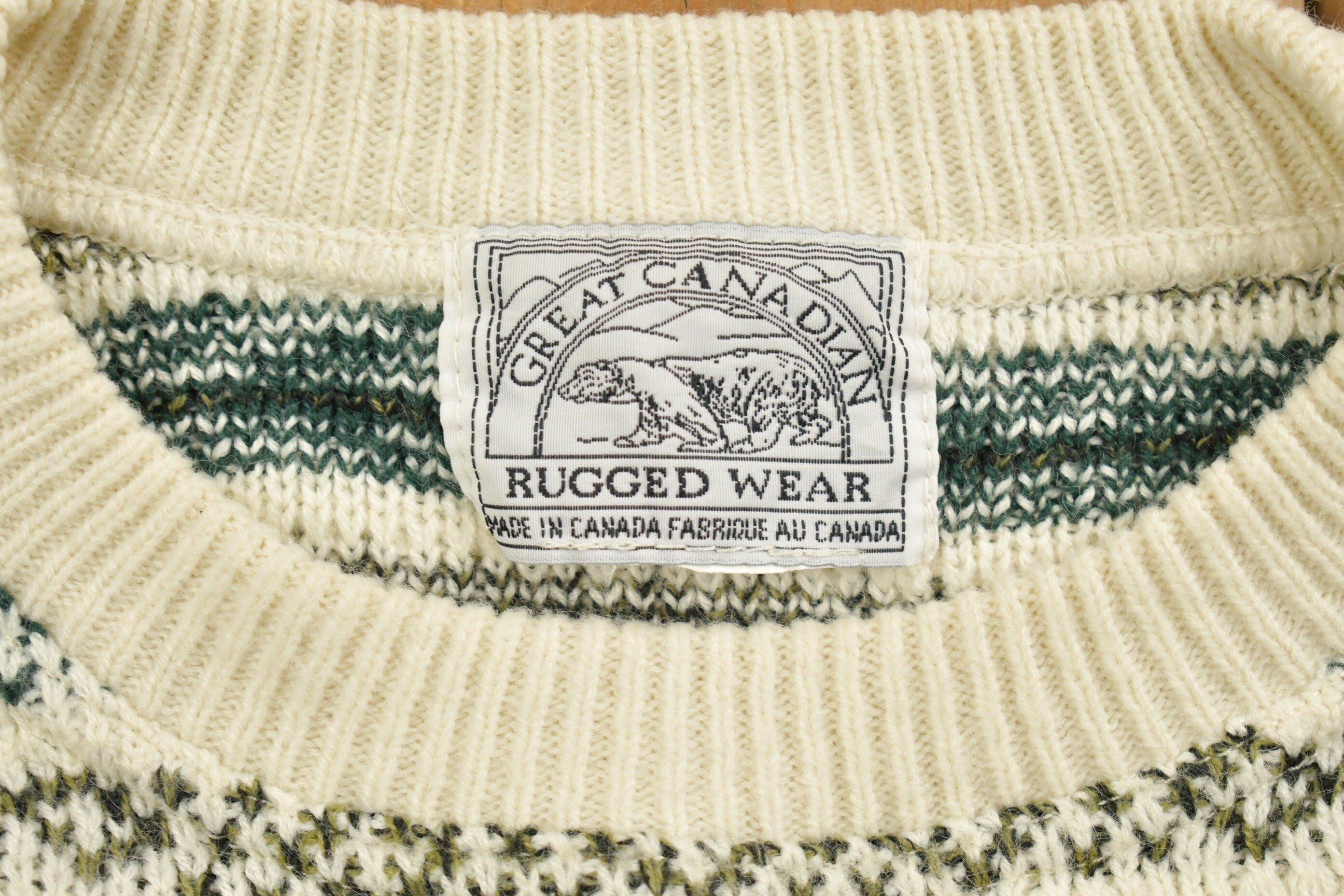 Vintage 1990s Great Canadian Knitted Sweater