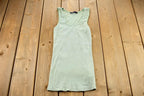 Vintage 2000s Sea Foam Green Ribbed Vigoss Tube Top