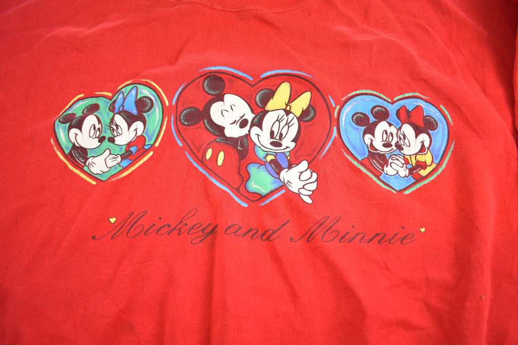 Vintage 1990s Mickey Mouse Minnie Mouse Disney Crewneck