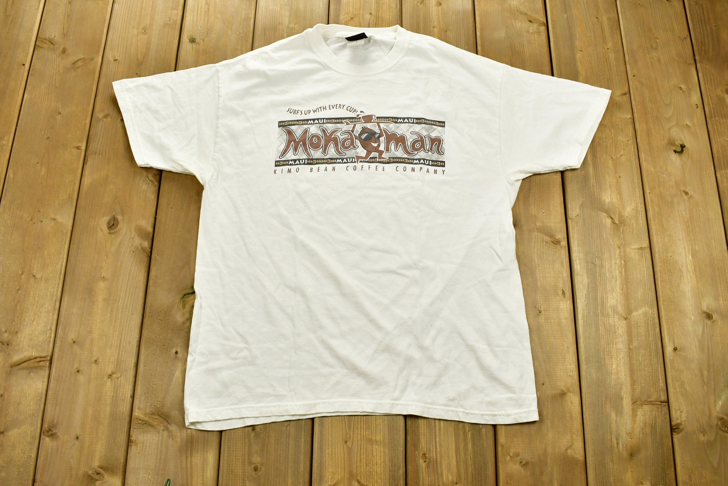 Vintage 1990s Kimo Bean Coffee Company Hawaii T-Shirt