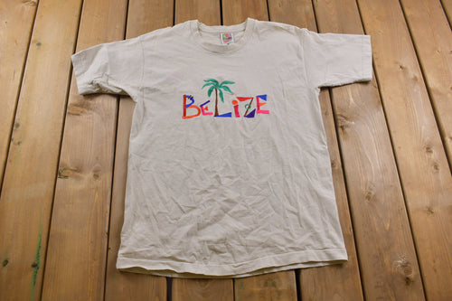 Vintage 1990s Belize T-Shirt / Souvenir T Shirt / Streetwear / Made In USA / Vacation Tee / Travel & Tourism