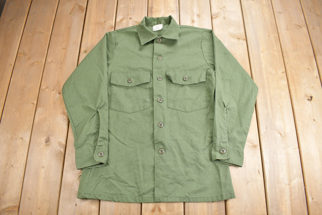 Vintage 1987 OG-507 Air Force Military Sateen Shirt