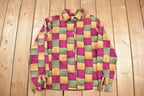 Vintage 1990s Liz Baker Polyester Button Up Shirt