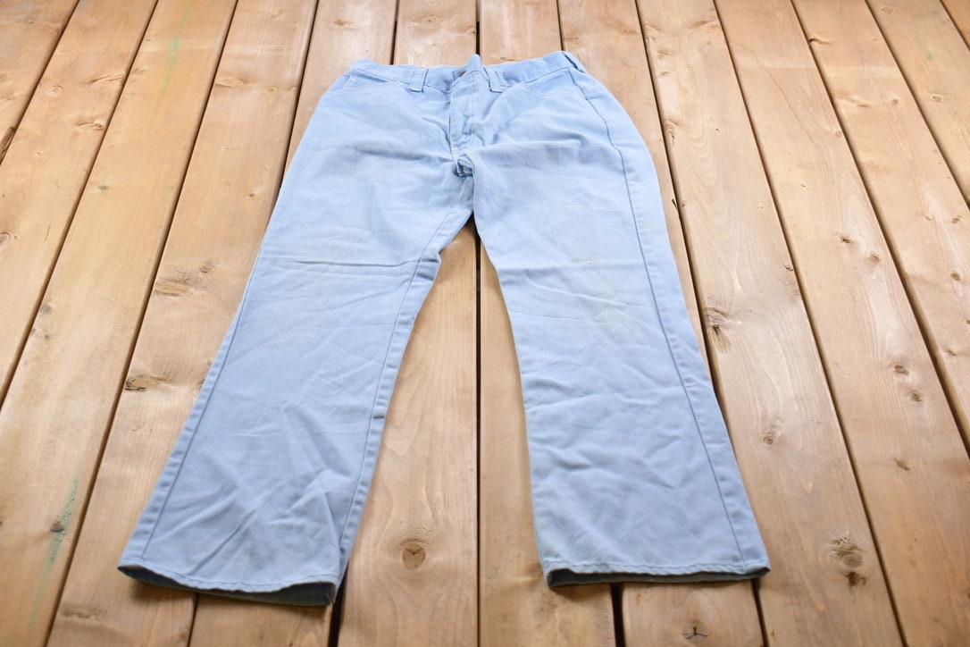 Vintage 1970s Blue JCPenney Denim Pants Size 32 x 30