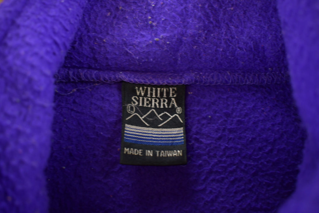 Vintage 1990s White Sierra Fleece Zip Up Sweater