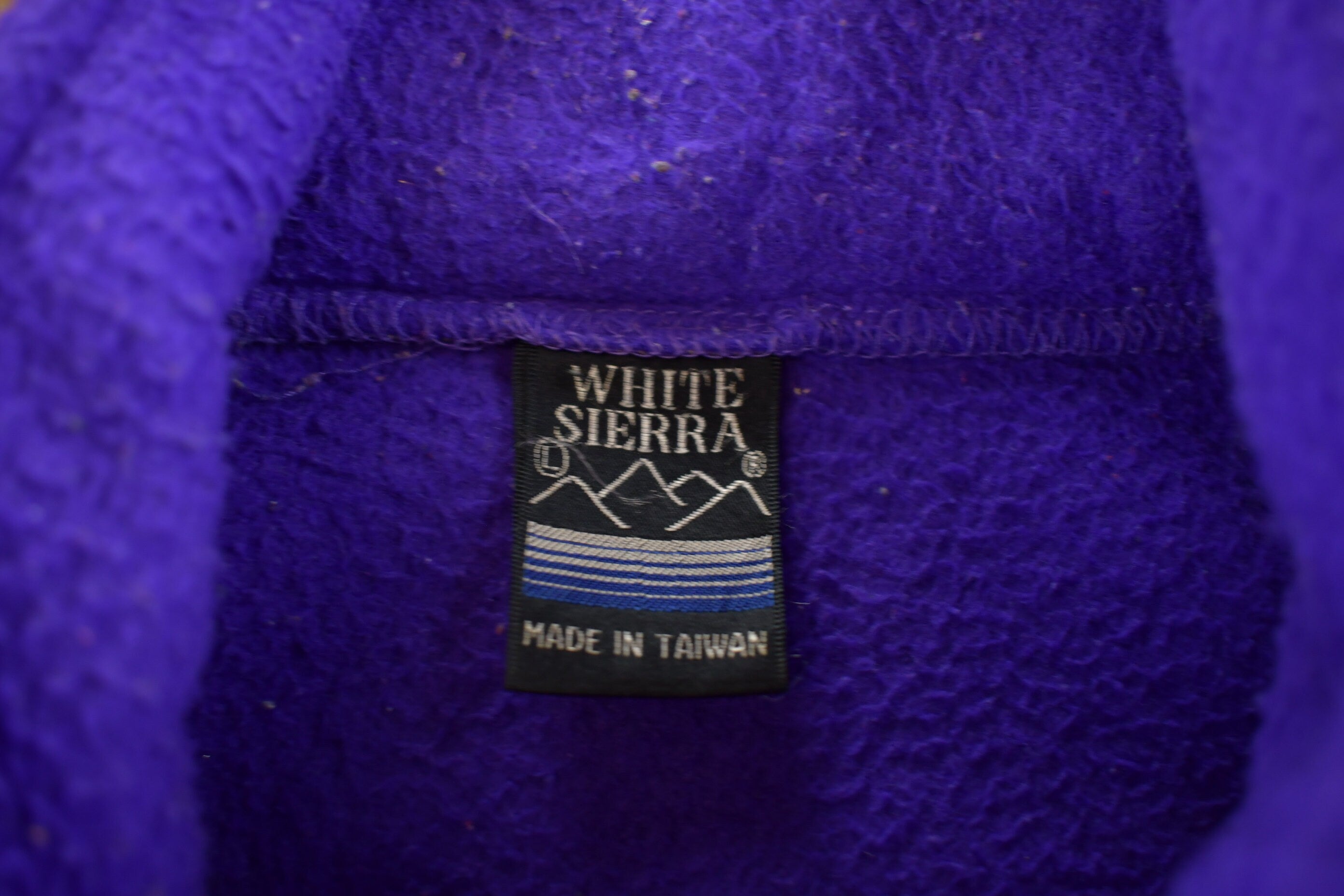Vintage 1990s White Sierra Fleece Zip Up Sweater