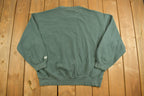 Vintage 1990s Russell Athletics Blank Green Crewneck Sweatshirt