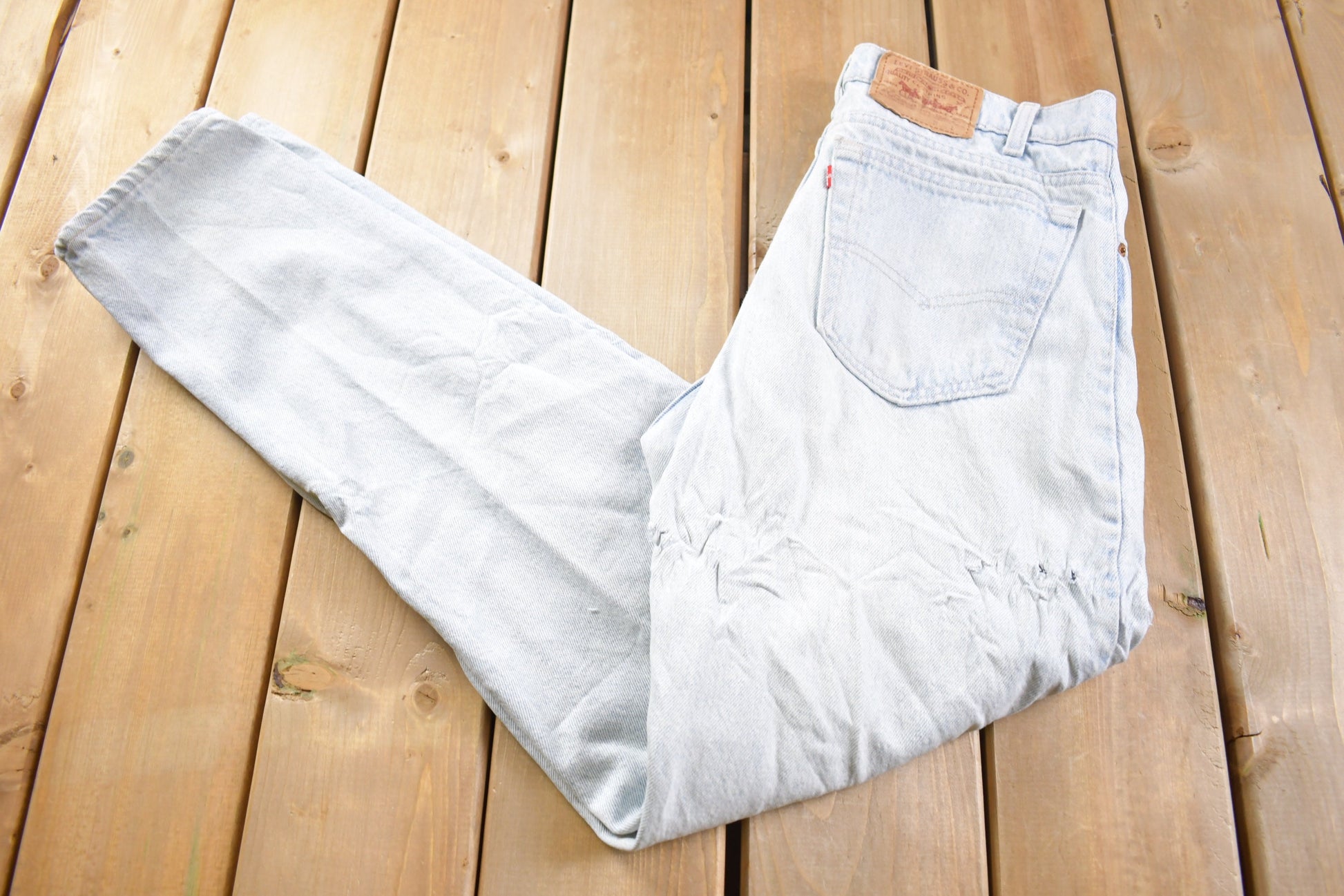 Vintage 1980s Levi 550s Red Tab Jeans Size 32 x 30