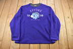Vintage 1990s Disney Eeyore Winnie The Pooh Fleece Crewneck  Vintage Sweatshirt  Vintage Disney  Embroidered