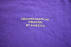 Vintage 1990s Communication Workers Of North America Graphic Tee Shirt Made In USA