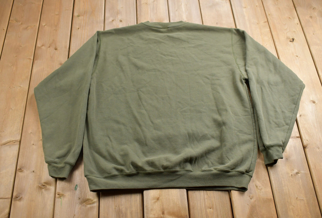 Vintage 1990s Carhartt Blank Green Crewneck Sweatshirt