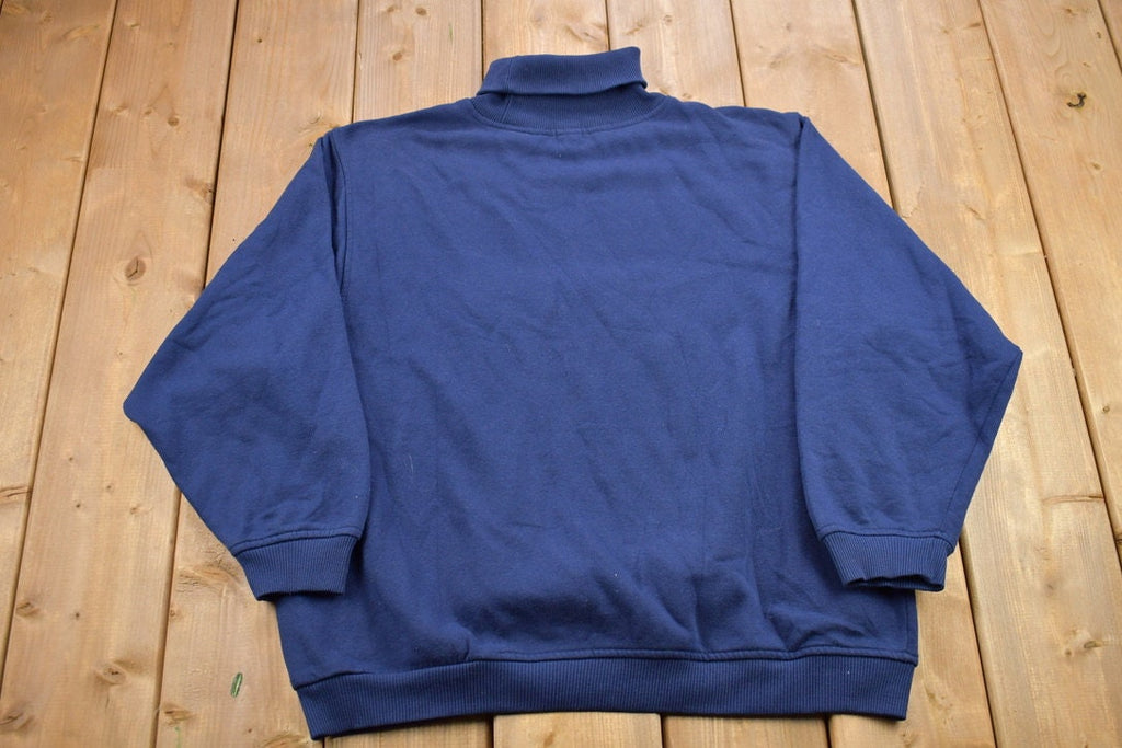Vintage 1990s Gap World Class Blank Turtleneck Sweatshirt / 90s Turtleneck / Vintage Gap / Essential / Streetwear / 90s Blank / 90s Gap