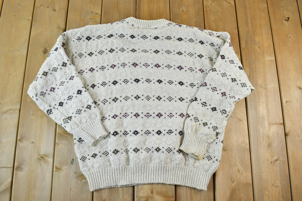 Vintage 1990s Northern Reflections Knit Crewneck Sweater