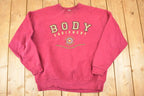Vintage 1990s Body Equipment Graphic Print Crew Neck Sweatshirt Men's L
