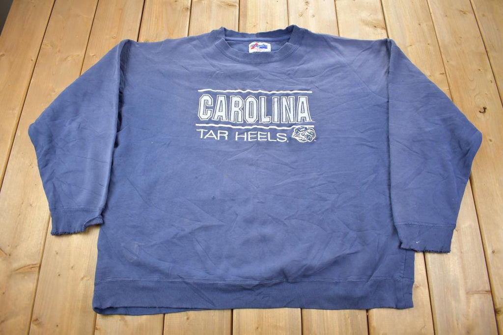 Vintage 1990s University of North Carolina Tar Heels Collegiate Crewneck  Majestic  NCAA Sweatshirt  Sportswear  Americana