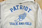 Vintage 1990s Champion Reverse Weave Patriot Track & Field Hoodie Sweatshirt Men's Small