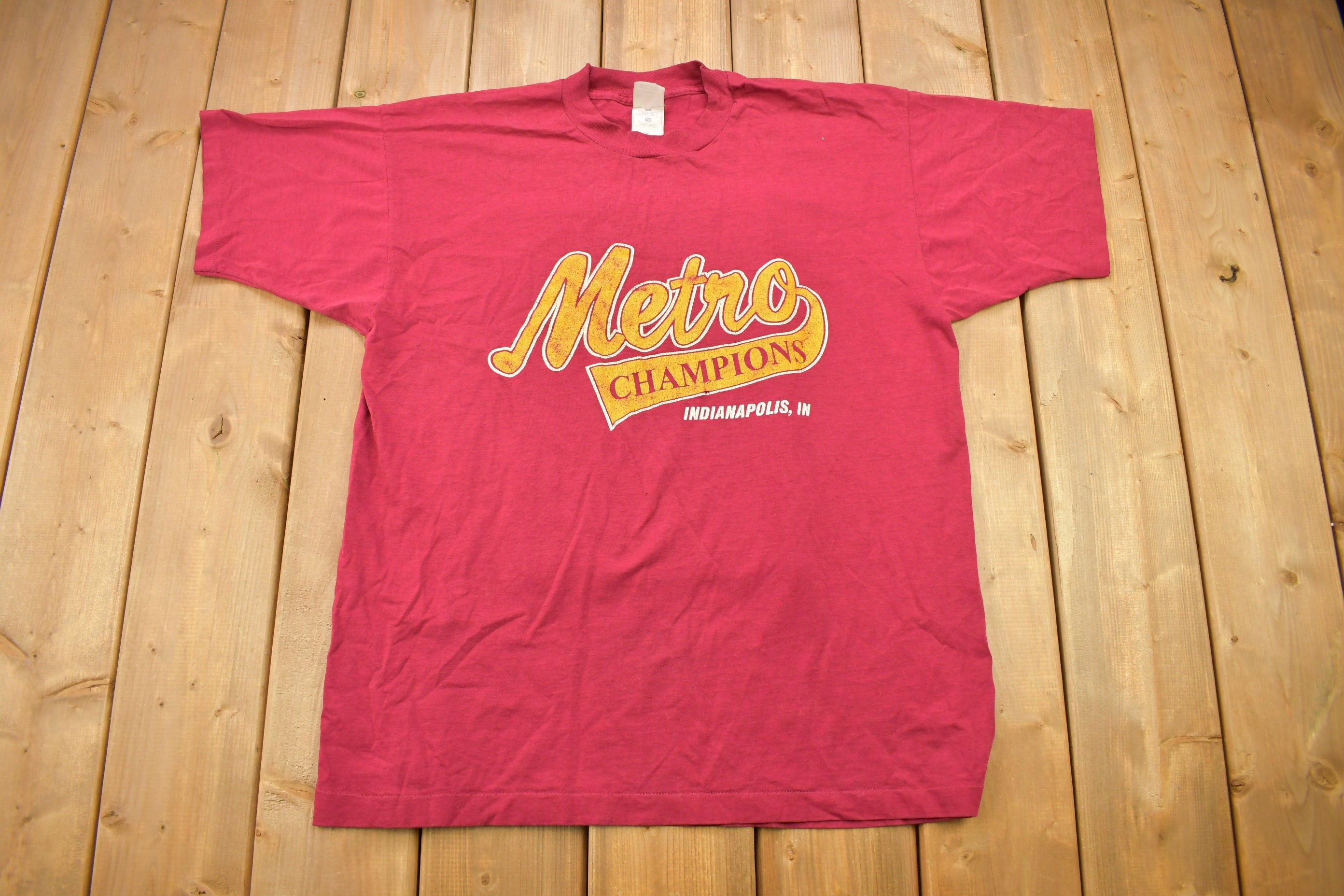 Vintage 1990s Metro Champions Philadelphia Graphic T Shirt