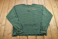 Vintage 1990s Green Quarter Button Champion Sweatshirt