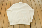 Vintage 1980s East Ten Collegiate Knit Cardigan Sweater Men's Large