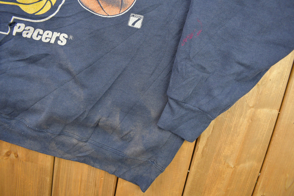 Vintage 1990s Indiana Pacers NBA Graphic Crewneck Sweatshirt
