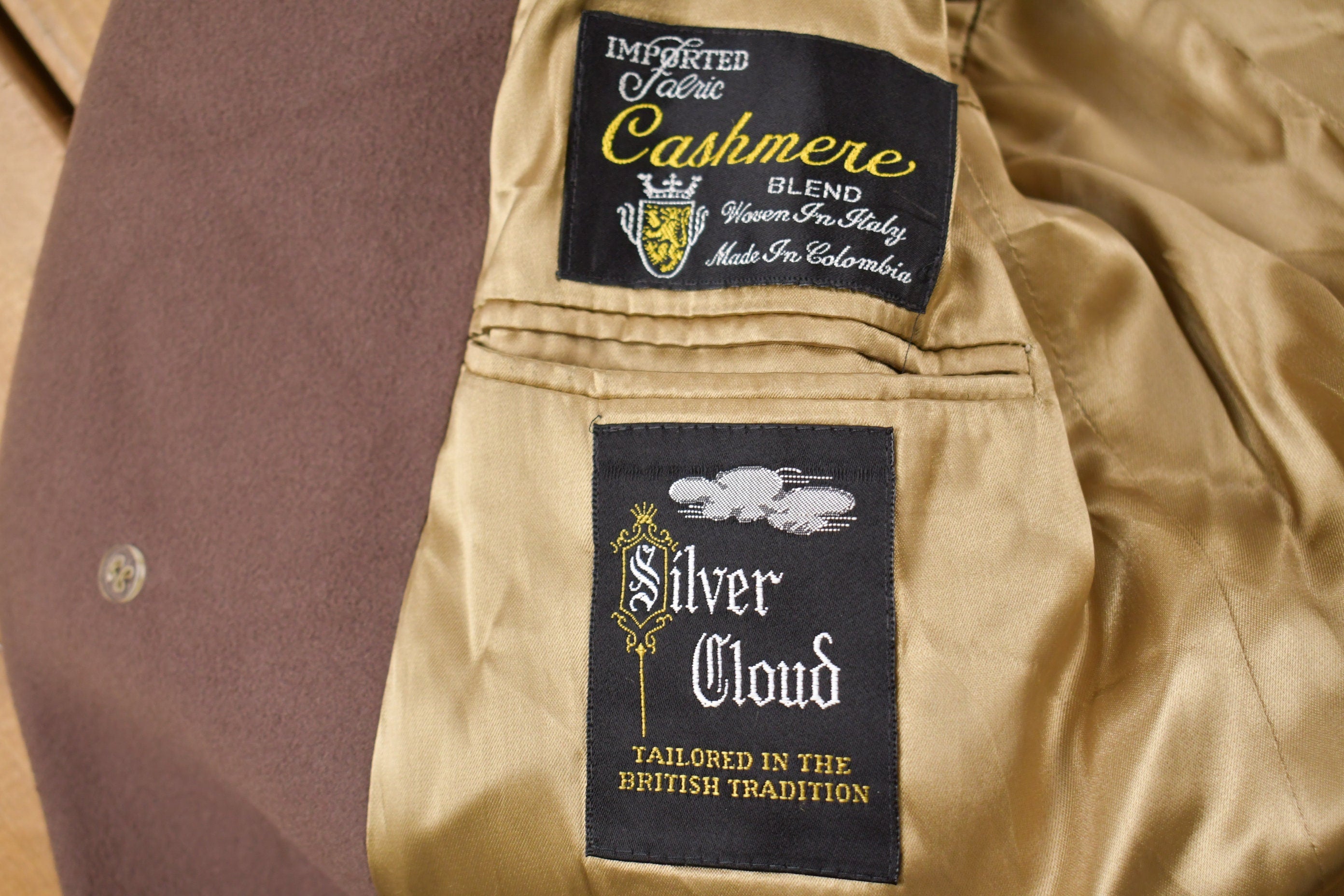Vintage 1980s Cashmere Over Coat