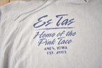 Vintage 2003 Es Tas home Of The Pink Taco Ames Iowa Champion Reverse Weave Hoodie