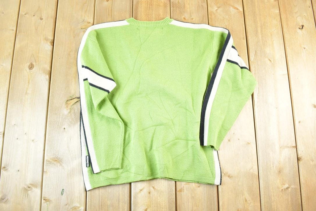 Vintage 1990s Obermeyer Youth Knit Abstract Pattern Crewneck Sweater Youth M