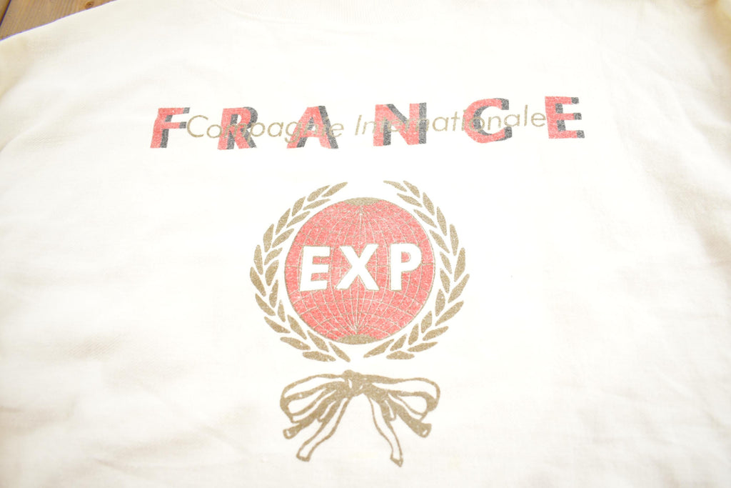 Vintage 1990s France Express Travel Crewneck Sweatshirt