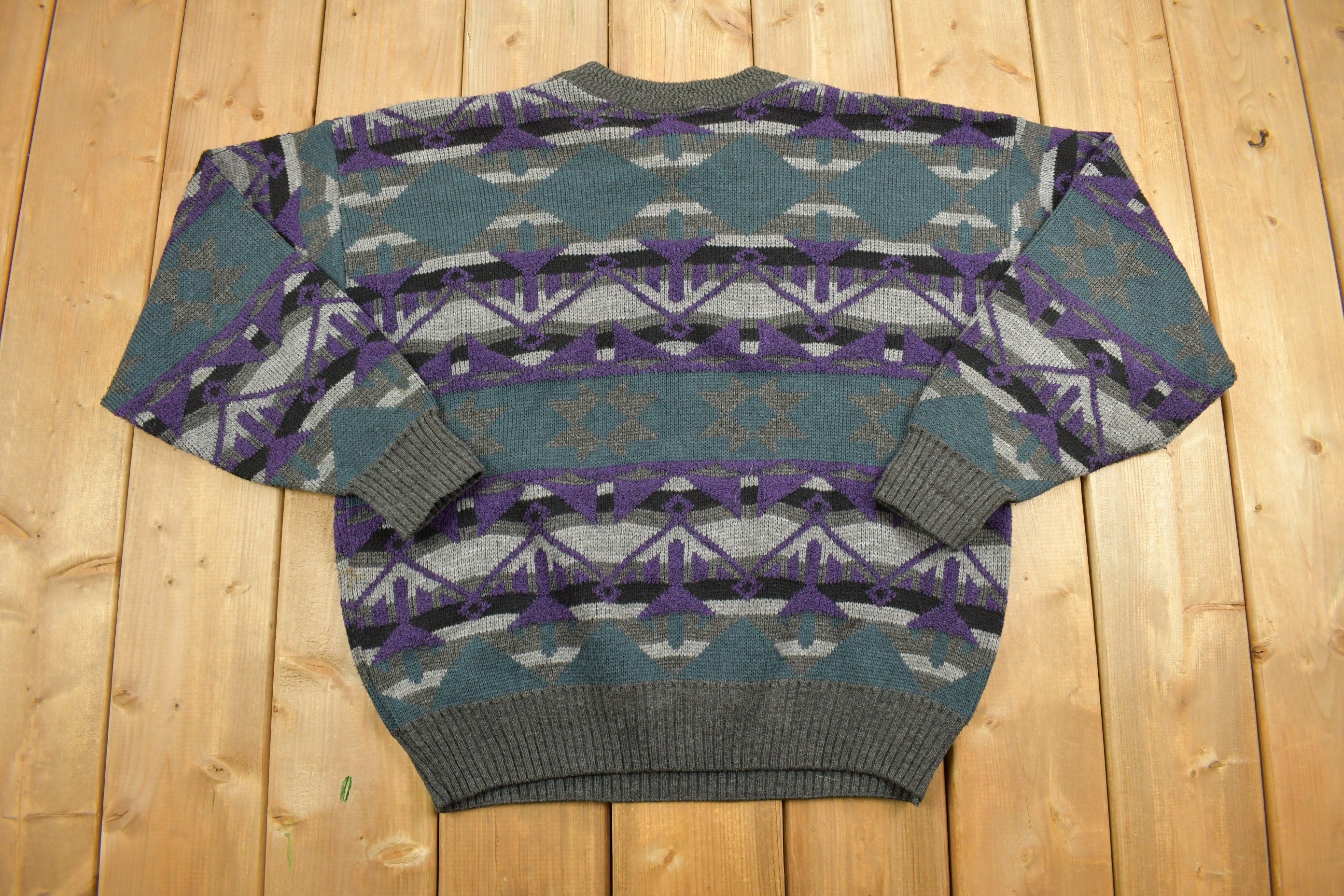 Vintage 1990s Shelby Stripe Knitted Sweater