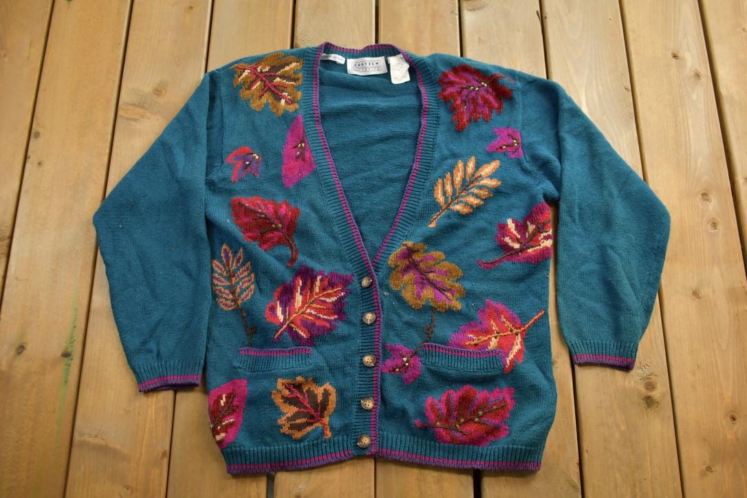 Vintage 1980s Jantzen Petite Cardigan Sweater