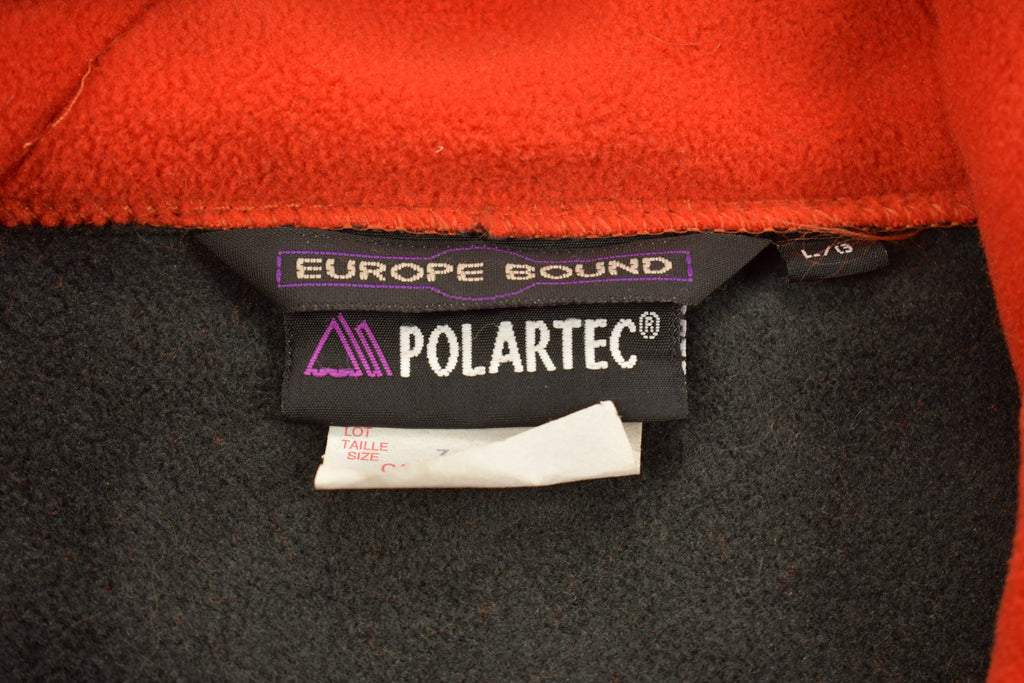 Vintage 1990s Europe Bound Full Zip Fleece Sweatshirt