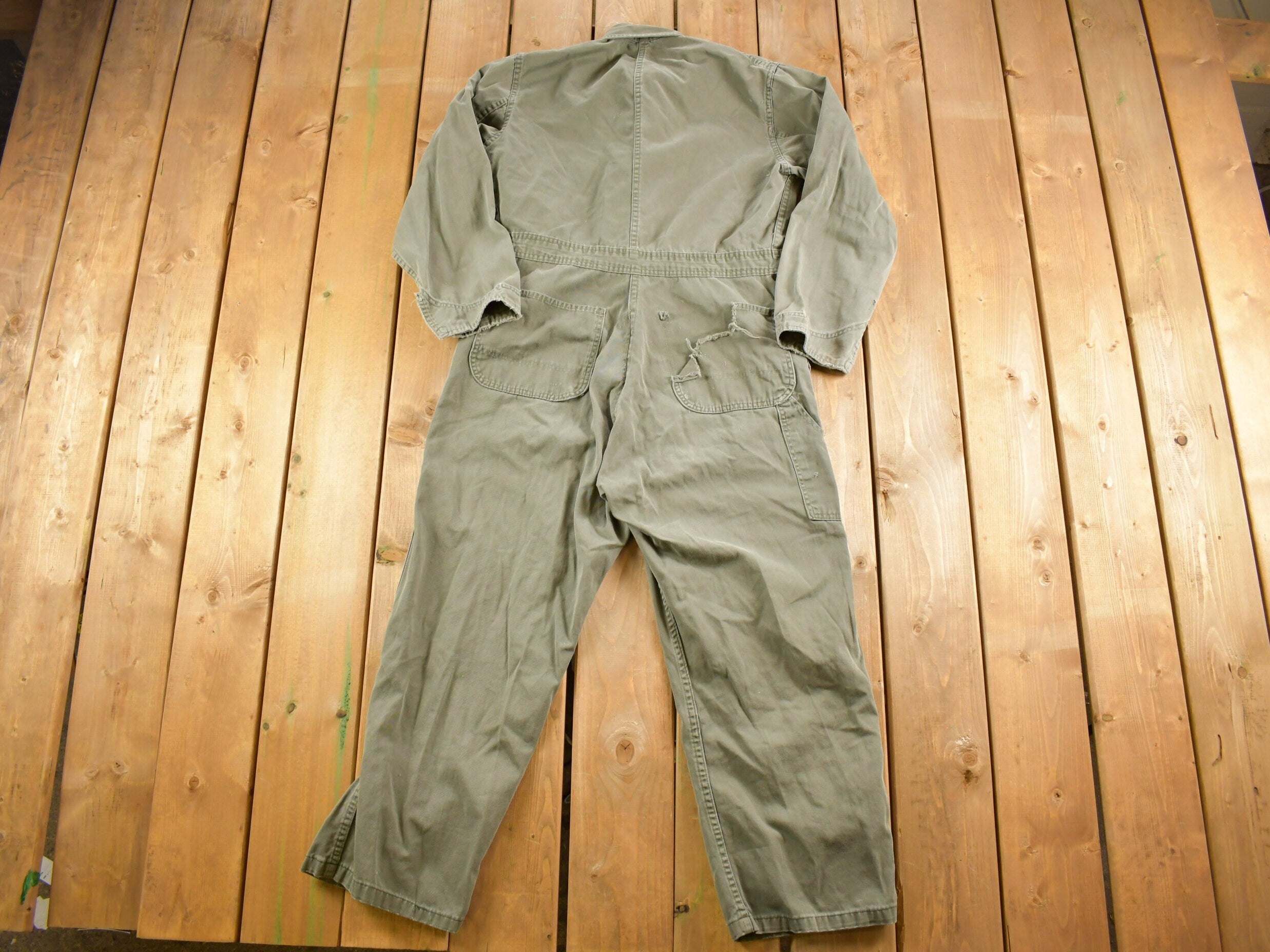 Vintage 1980s Distressed Jumpsuit Size 40