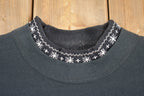 Vintage 1990s Winter Theme Cute Crewneck Sweater