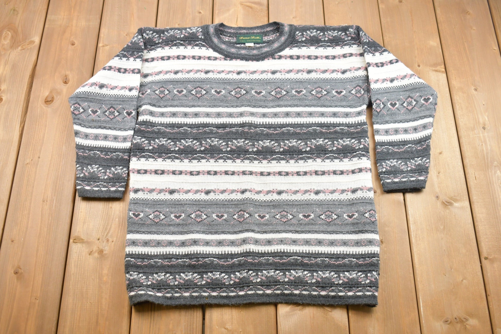 1990s Vintage Dana Scott Knitted Sweater