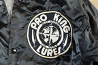 Vintage 1980s Swingster Pro King Lures Embroidered Snap Button Satin Jacket Made In USA
