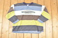 Vintage 1990s Z Carvaricci Striped Grunge Crewneck Sweatshirt Men's L