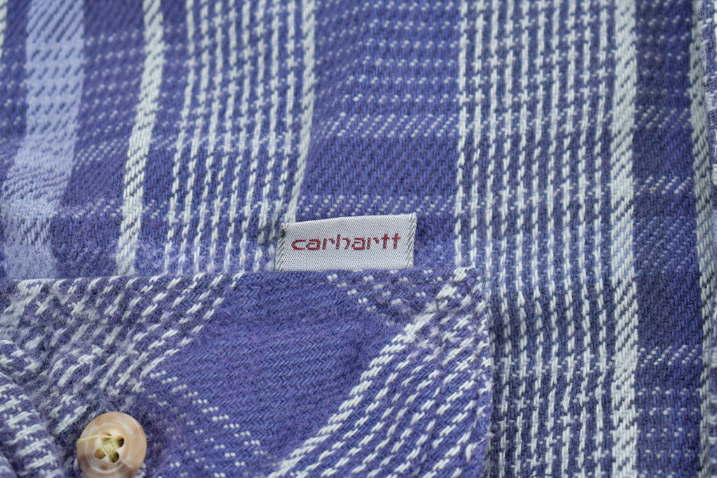 Vintage 1990s Carhartt Plaid Flannel Button Up Shirt