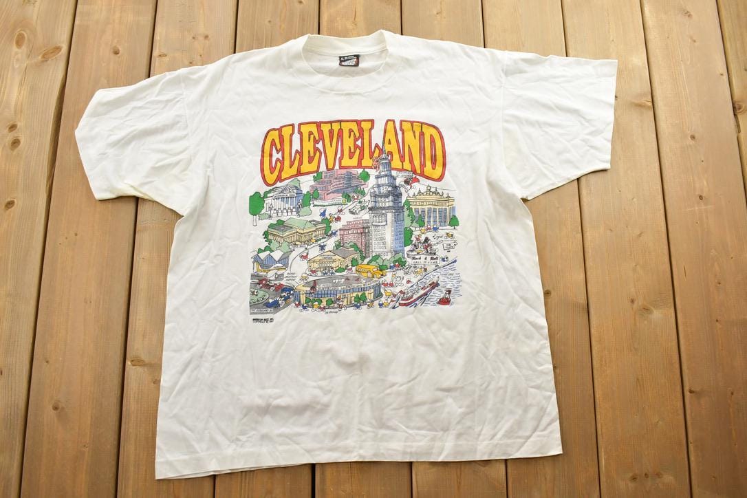 Vintage 1991 Cleveland Souvenir Screen Stars Best T-Shirt