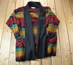 Vintage 1990s Courtney Rhodes Knit Open Long Sweater