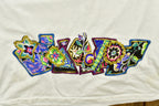 Vintage 1991 Hand Painted Abstract Patchwork T-Shirt