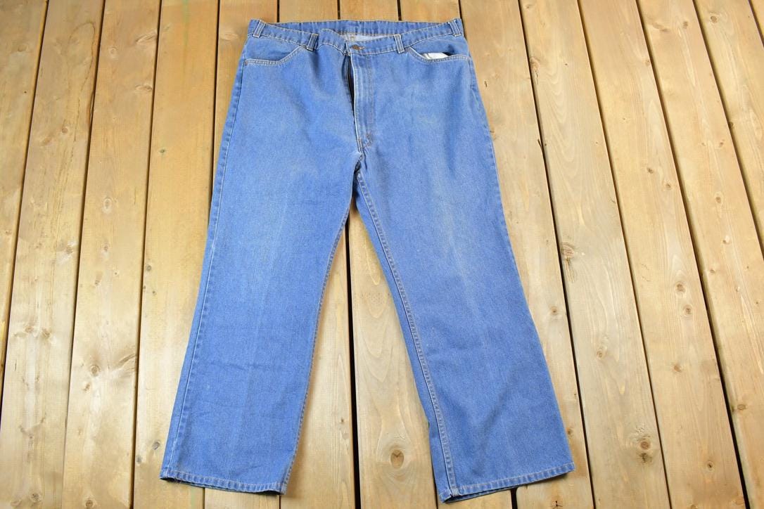 Vintage 1960s Levi Strauss Orange Tab Denim Jeans Size 38  Vintage Denim  Vintage Levis  Retro Jeans