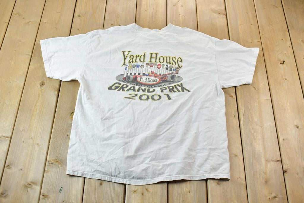Vintage 2001 Yard House Bar Grand Prix Single Stitch Graphic T-Shirt