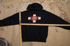 Vintage 1990s Impact Graphic Hoodie  Impact Hoodie  Religious Cross Print  Vintage Cross Sweatshirt  Timothy 4:12  Pullover Sweatshirt