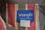 Vintage 1990s Wrangler Western Shirts Striped Button Up Shirt