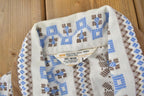 Vintage 1970s JC Penney All Overt Pattern Short Sleeve Button Up Shirt
